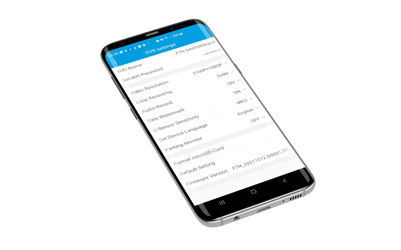APP per telecamere auto black box